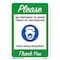 Signmission Public Safety Sign-Please Be Prepared to Show Proof of Vaccination, 12" x 18", A-1218-22666 A-1218-22666 - alternate 1